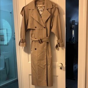 Elegant Tan Trench Coat